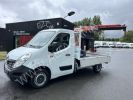 Chassis + carrosserie Renault Master Plateau + grue 110CV PLATEAU RIDELLES GRUE MAXILIFT 150D3E L2 CROCHET  BLANC - 1