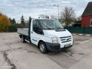 Commercial car Ford Transit Platform body Plateau 2.2 TDCI 100 1ere Main Moteur à chaîne 8990 euros Blanc - 1