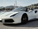 Ferrari 488 Spider MAGNIFIQUE FERRARI 488 SPIDER 3.9 T V8 670ch PLUS DE 70Ke D'OPTIONS JBL LIFT CARBONE INT + EXT ECHAP. FULL IPE LED DISPLAY CAMERA AVANT ET ARRIERE RAC Bianco Avus  - 6