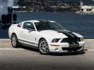 Ford Mustang GT 500 SHELBY 500 CV - MONACO Blanc avec Bandes Noires  - 3