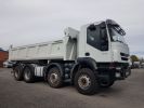 Trucks Iveco Trakker 2/3 way tipper body 410 8x4 BI-BENNE BLANC - 4