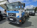 Trucks Man F2000 Hookloader Ampliroll body 19.314 POLYBENNE 19T  BLANC  - 1