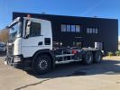 Trucks Scania Hookloader Ampliroll body 410 BLANC - 1