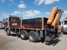 Trucks Renault Kerax Platform body + crane 370dci.26 6x4 COMPACT - PK 15002 A NOIR - ORANGE - VERT - 6
