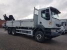 Trucks Renault Kerax Platform body + crane 450dxi.26 6x4 HIAB 166 DS-4 HIDUO BLANC - 4