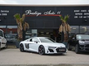 Audi R8 620 CV V10 Performance LOA 1 299 Euros Par mois Sièges Recaro Carbon Interieur et Moteur Gris Suzuka V 10