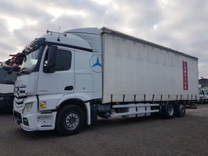 Camión Mercedes Actros Tauliner 2542 6x2 euro 5 - P.L.S.C. + support chariot Occasion