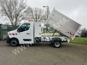 Chassis + body Renault Master Back Dump/Tipper body 165CV BENNE COFFRE PAYSAGISTE CROCHET ATTELAGE TRI-FLASH ROUES JUMELEES Occasion