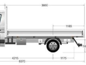 Commercial car Renault Master Platform body PLATEAU TRAC 3T5 L3 DCI 150 RED PLATEAU RIDELLES JPM Neuf