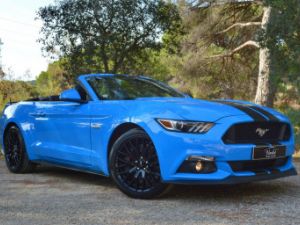 Ford Mustang RARE FORD MUSTANG VI GT CABRIOLET 5.0 V8 421ch BOITE MANUELLE FULL OPTION SERIE LIMITEE BLUE EDITION Occasion