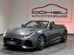 Jaguar F-Type V8 5.0L Compresseur SVR AWD 575 ch, RARE !! SIÈGE BAQUET CUIR Fauve Echappement sport Pack Sport, Céramic, Son Méridian Garantie 12 mois Prémium Occasion