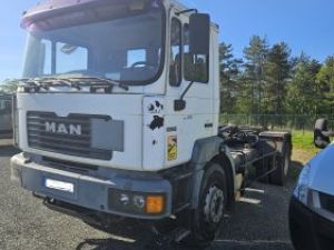 Trucks Man F2000 Hookloader Ampliroll body 19.314 POLYBENNE 19T  Occasion